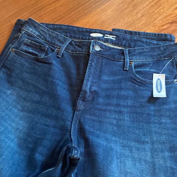 Old Navy High Rise Womens Power Straight Jeans w/Secret Slim Pockets - Sz 14 - Picture 4 of 11